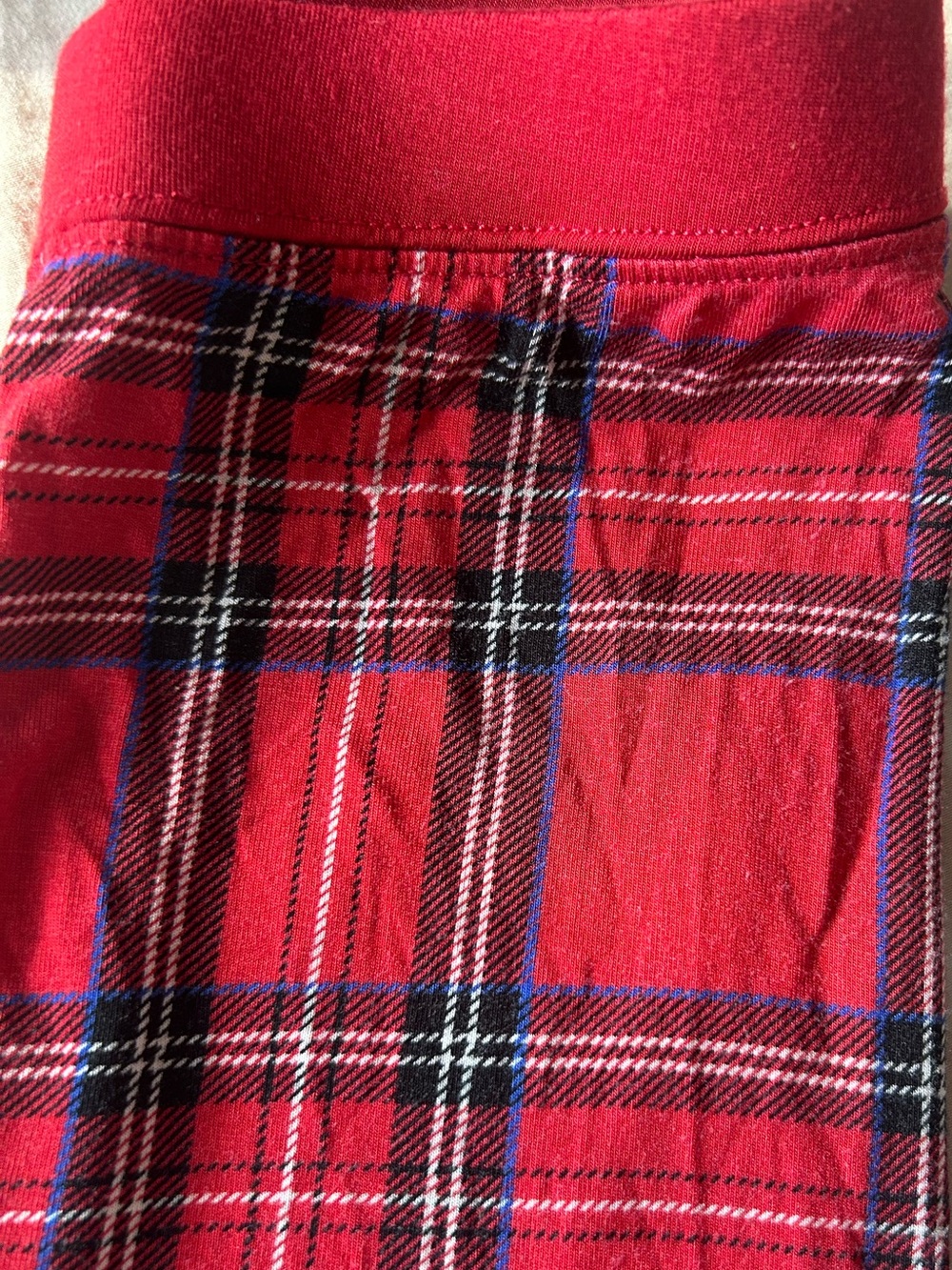Little Sleepies Red Tartan Plaid Bamboo Pajama Pants 4T Christmas - Picture 3 of 3